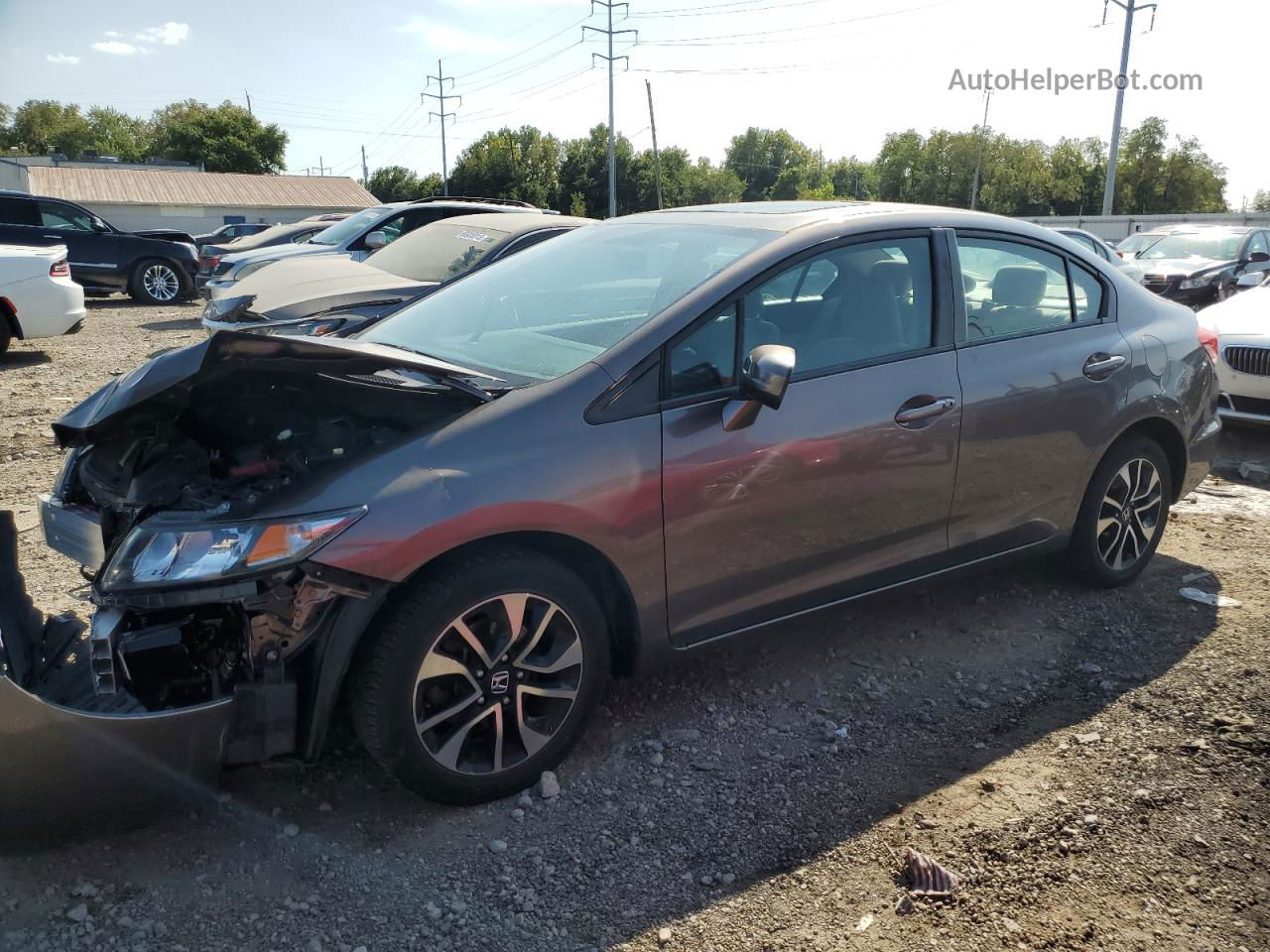 2015 Honda Civic Ex Gray vin: 19XFB2F81FE102663