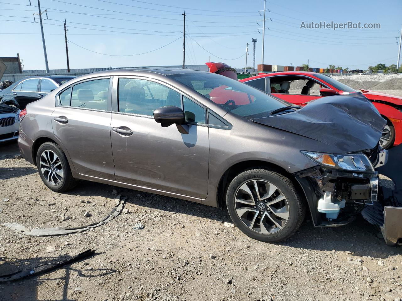 2015 Honda Civic Ex Gray vin: 19XFB2F81FE102663