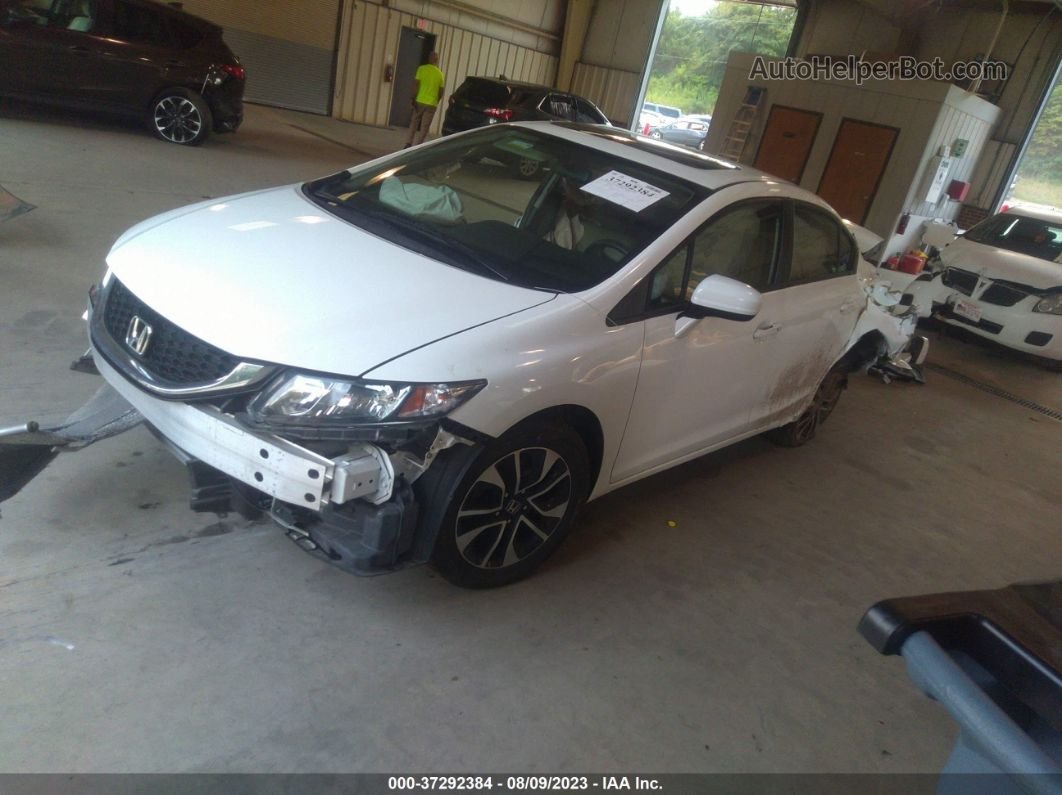 2015 Honda Civic Sedan Ex White vin: 19XFB2F81FE110214