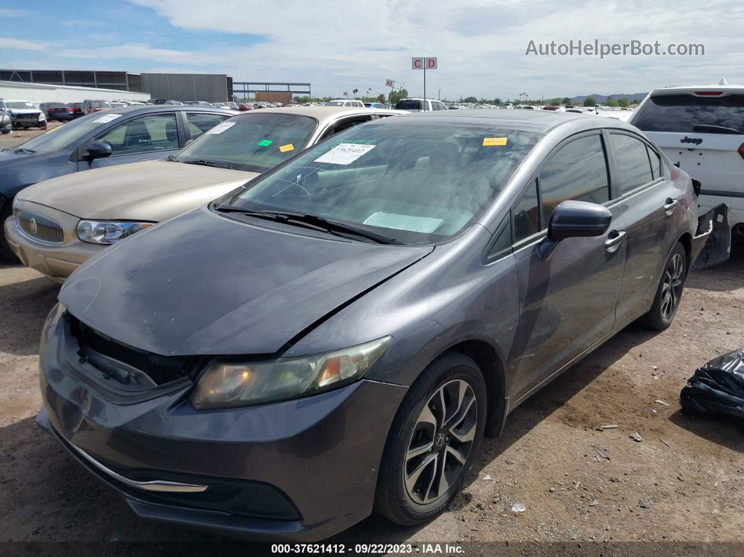 2015 Honda Civic Sedan Ex Gray vin: 19XFB2F81FE229719