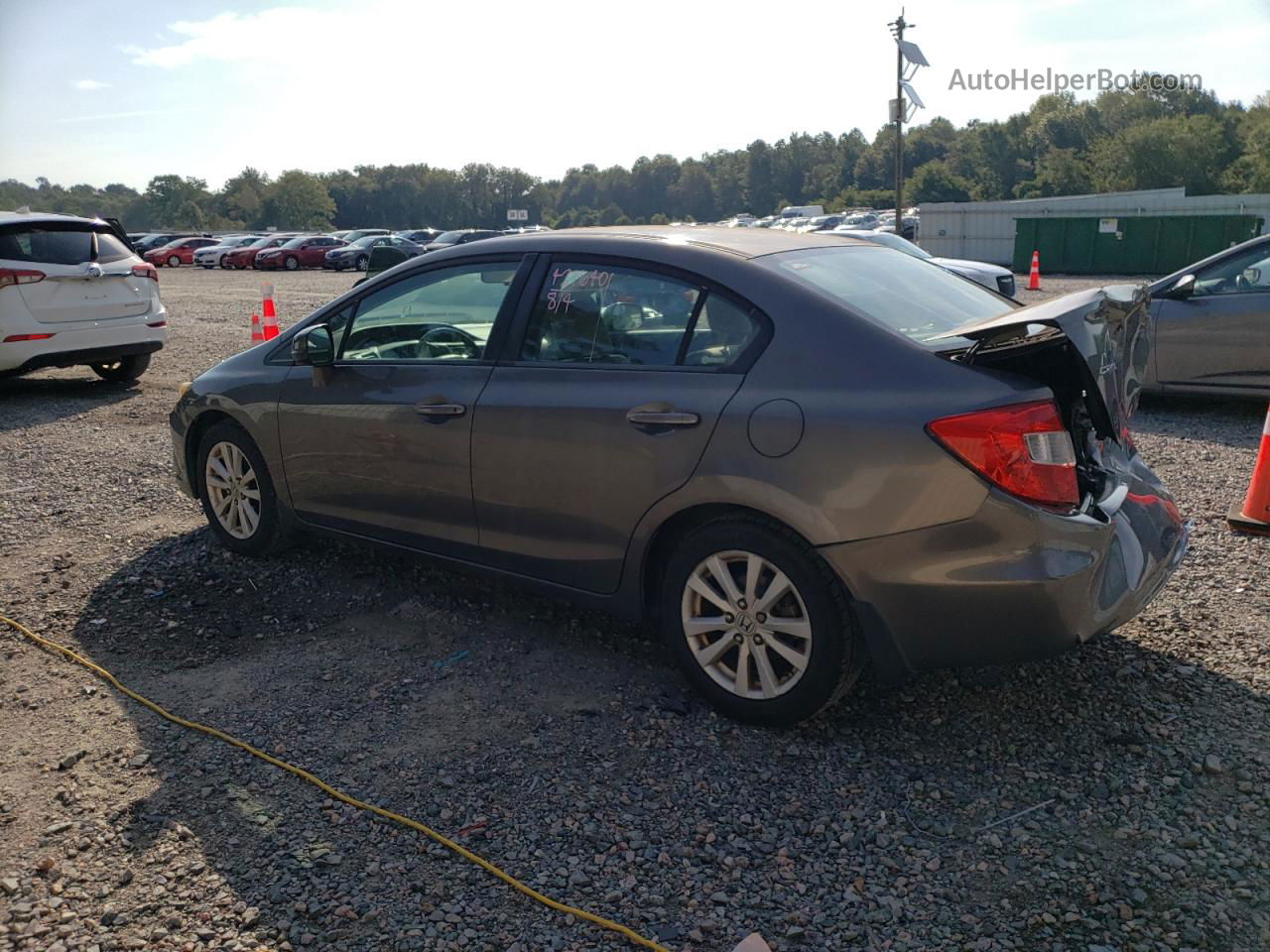 2012 Honda Civic Ex Gray vin: 19XFB2F82CE060063