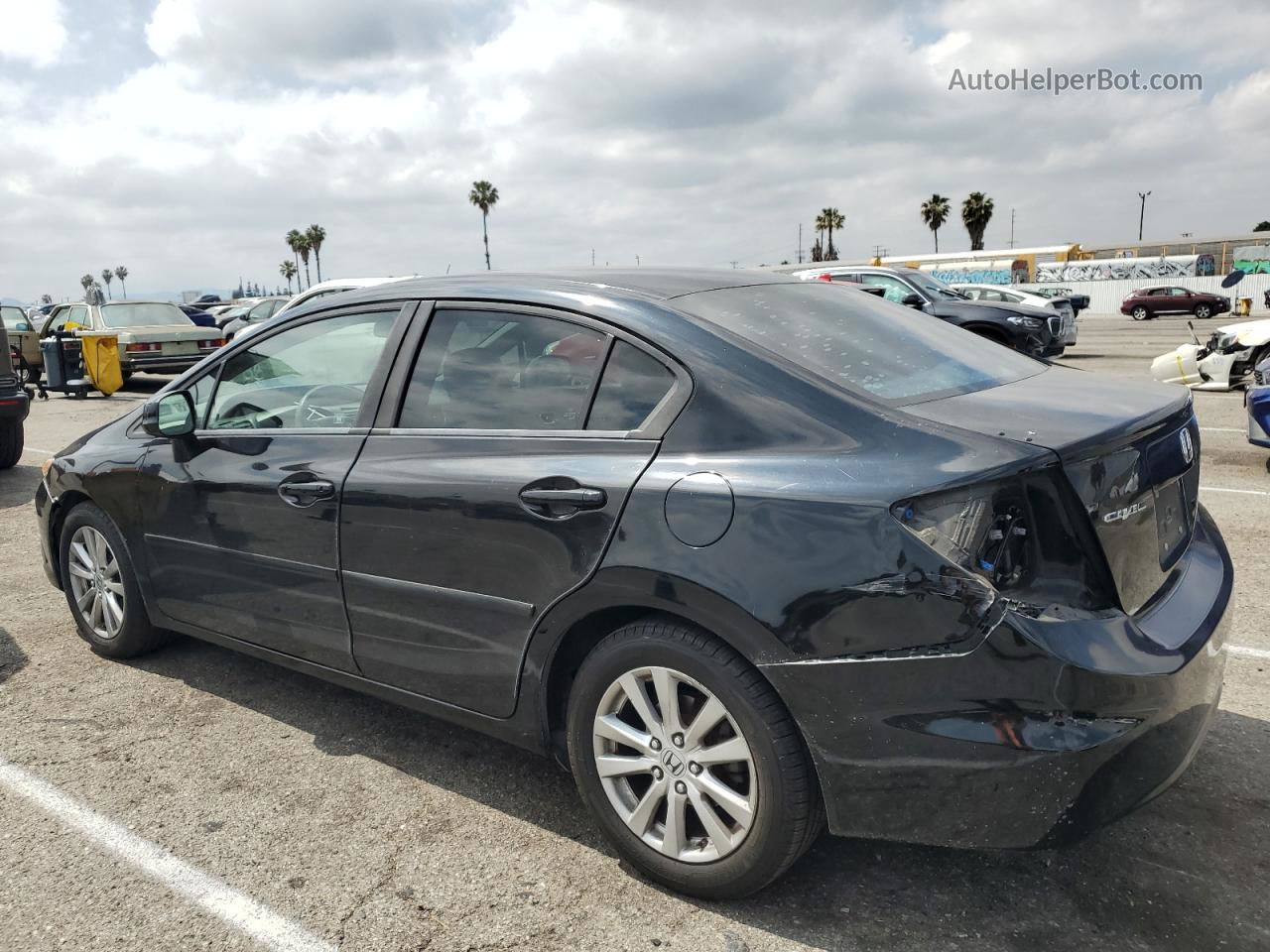 2012 Honda Civic Ex Black vin: 19XFB2F82CE378815