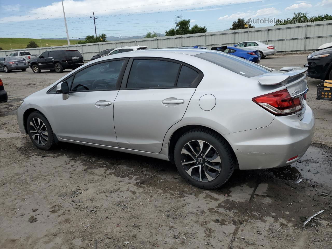 2013 Honda Civic Ex Silver vin: 19XFB2F82DE022012