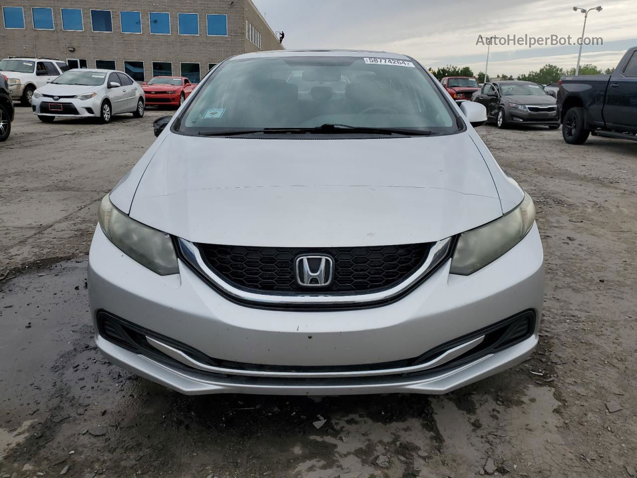 2013 Honda Civic Ex Silver vin: 19XFB2F82DE022012