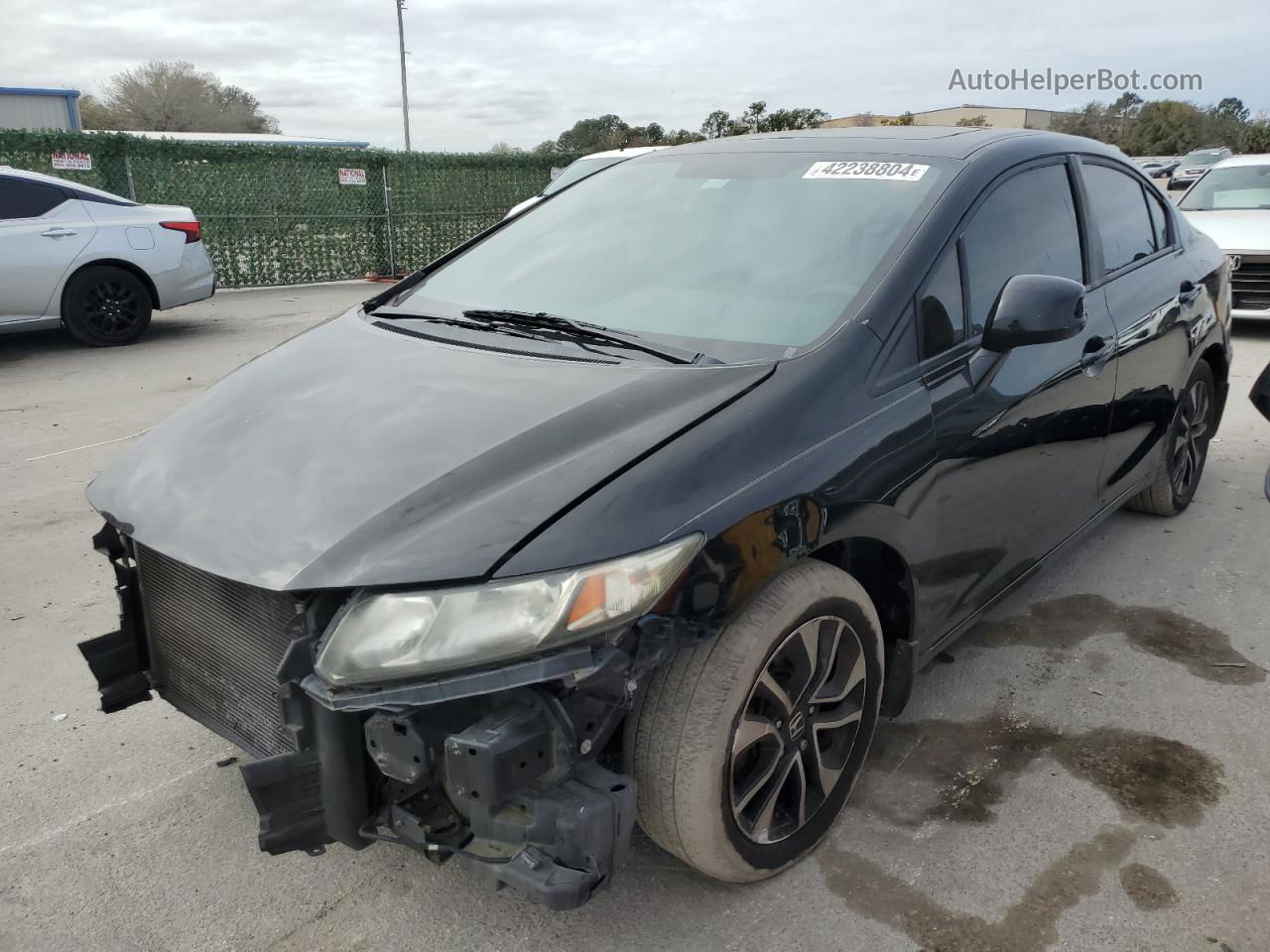 2013 Honda Civic Ex Black vin: 19XFB2F82DE032958