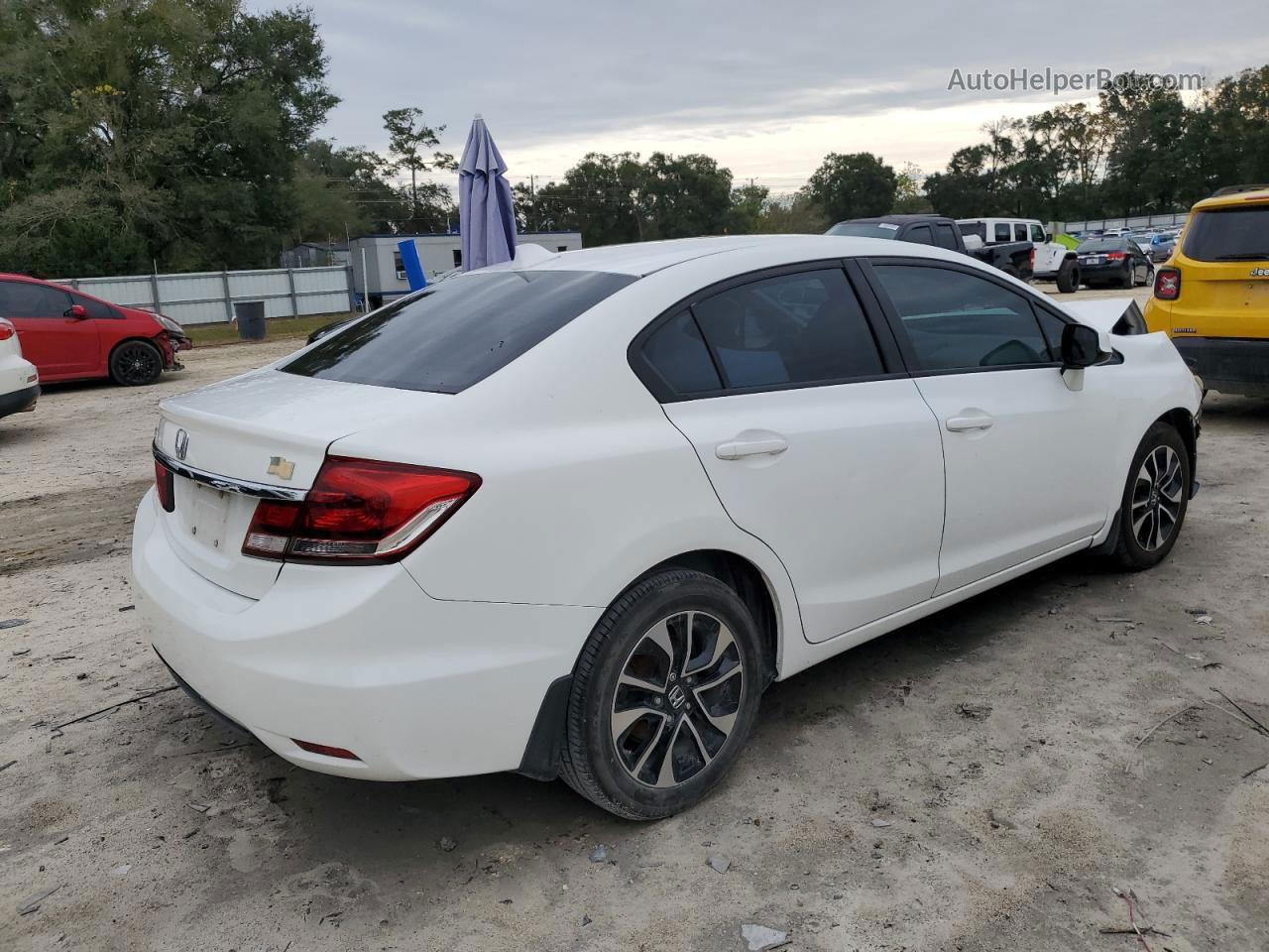 2013 Honda Civic Ex Белый vin: 19XFB2F82DE037450