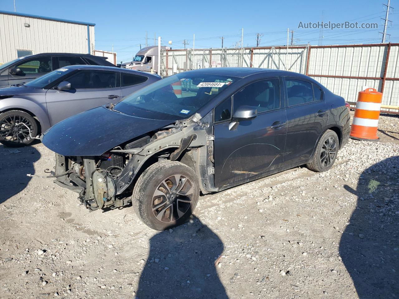 2013 Honda Civic Ex Gray vin: 19XFB2F82DE075907