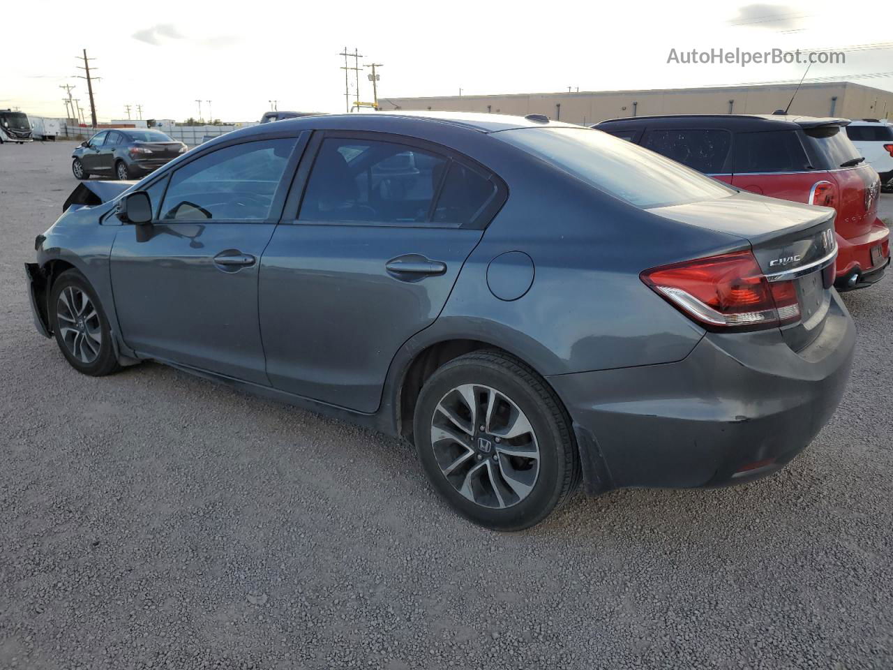 2013 Honda Civic Ex Gray vin: 19XFB2F82DE087359