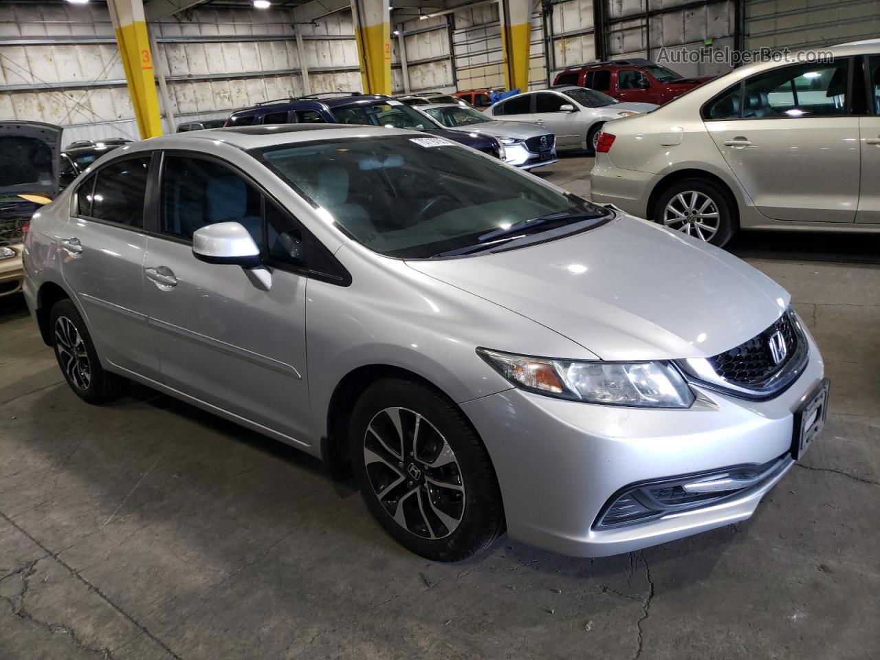 2013 Honda Civic Ex Silver vin: 19XFB2F82DE232500