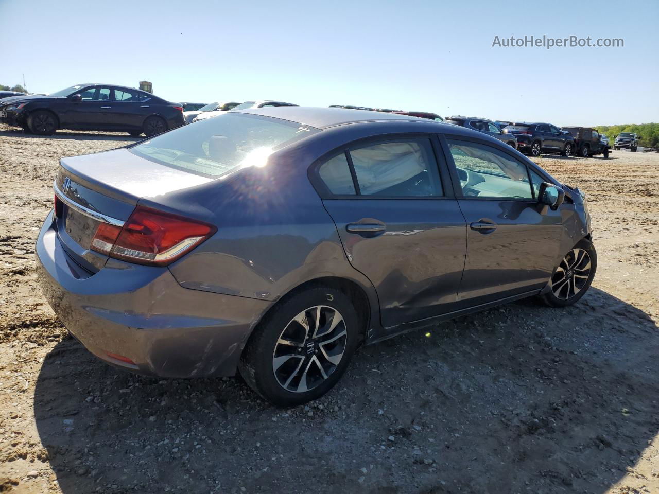 2014 Honda Civic Ex Серый vin: 19XFB2F82EE076217