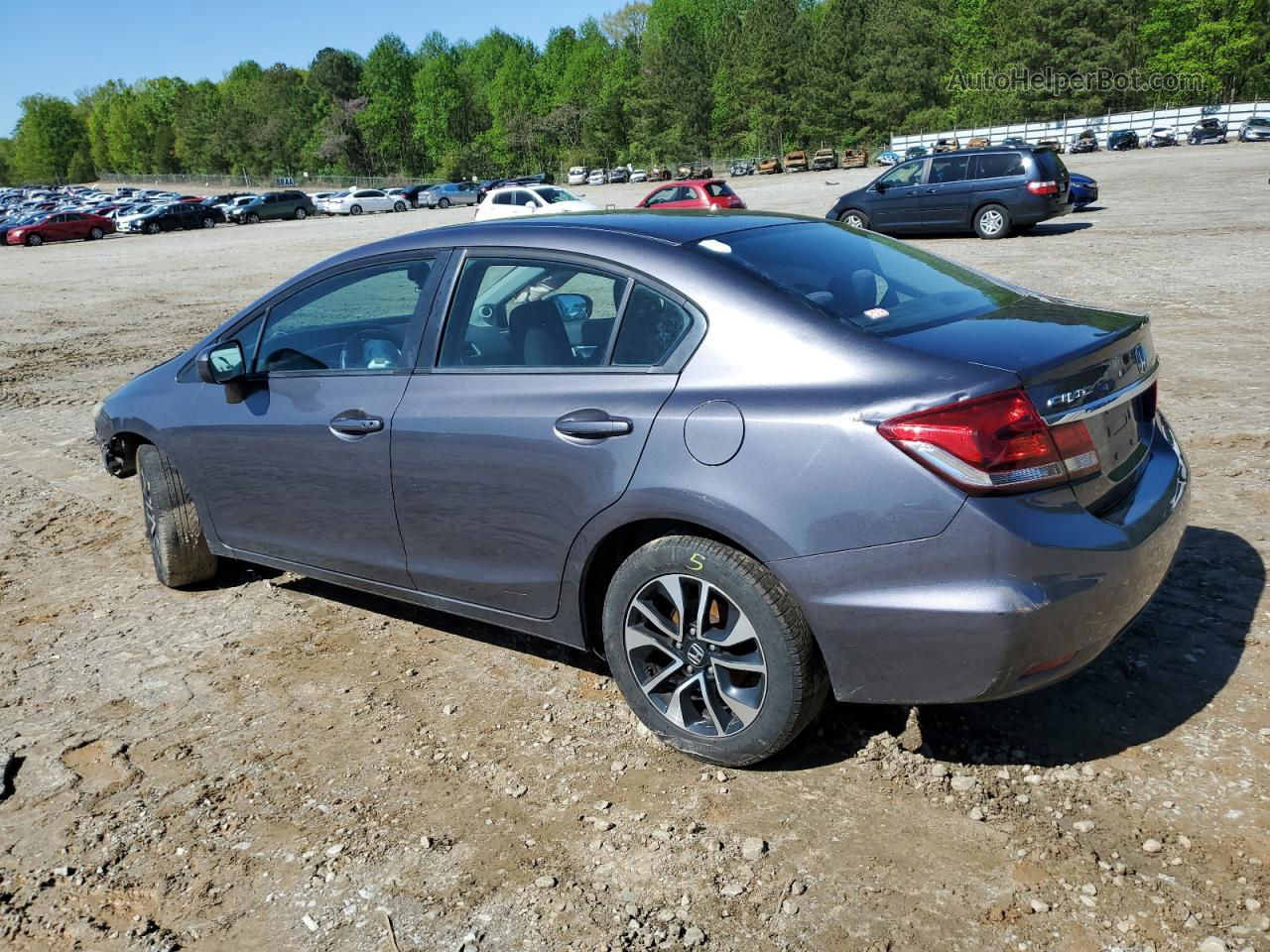 2014 Honda Civic Ex Серый vin: 19XFB2F82EE076217