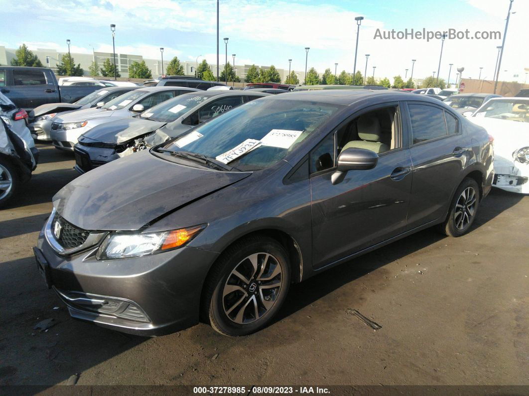 2014 Honda Civic Sedan Ex Gray vin: 19XFB2F82EE246169