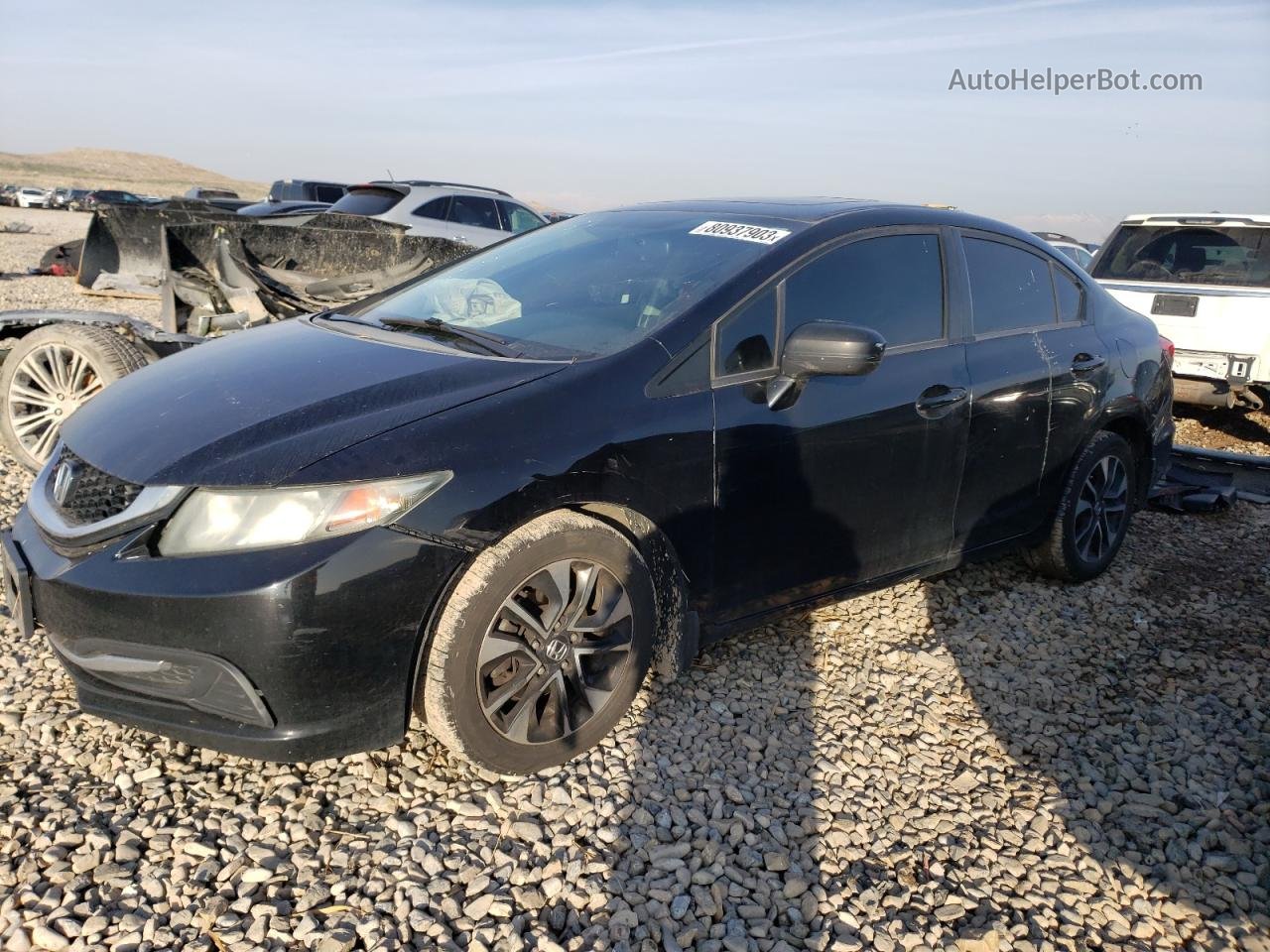 2014 Honda Civic Ex Черный vin: 19XFB2F82EE261982