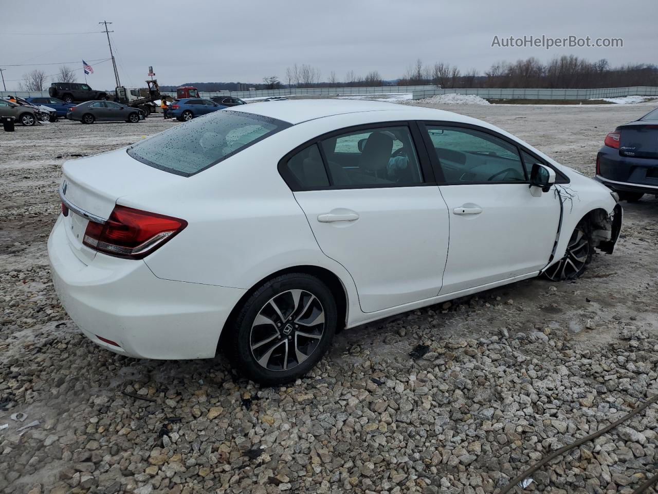 2015 Honda Civic Ex White vin: 19XFB2F82FE029514