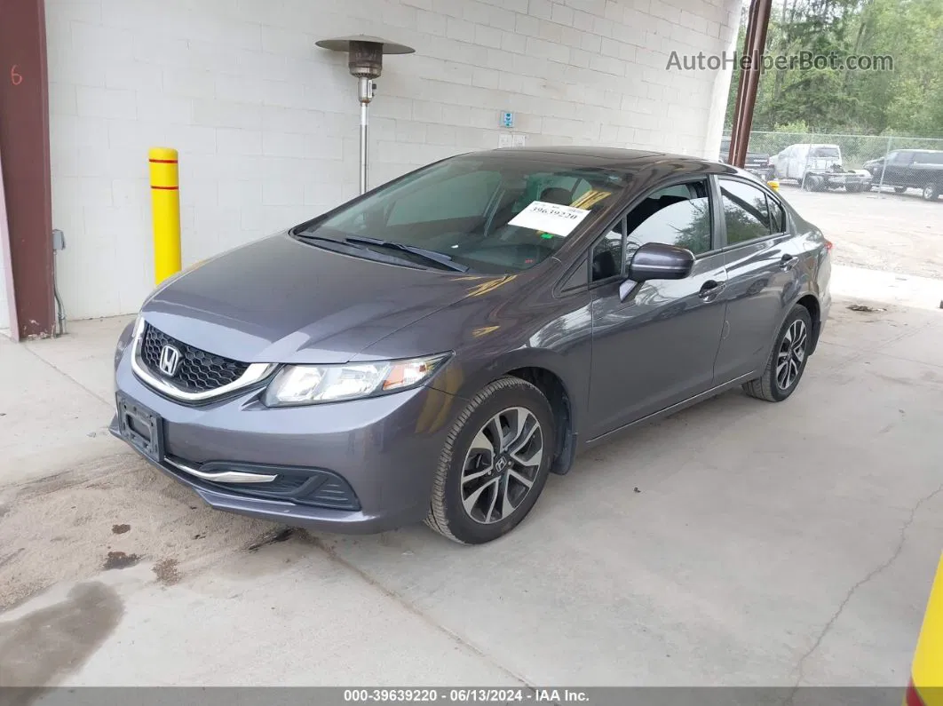 2015 Honda Civic Ex Gray vin: 19XFB2F82FE032378