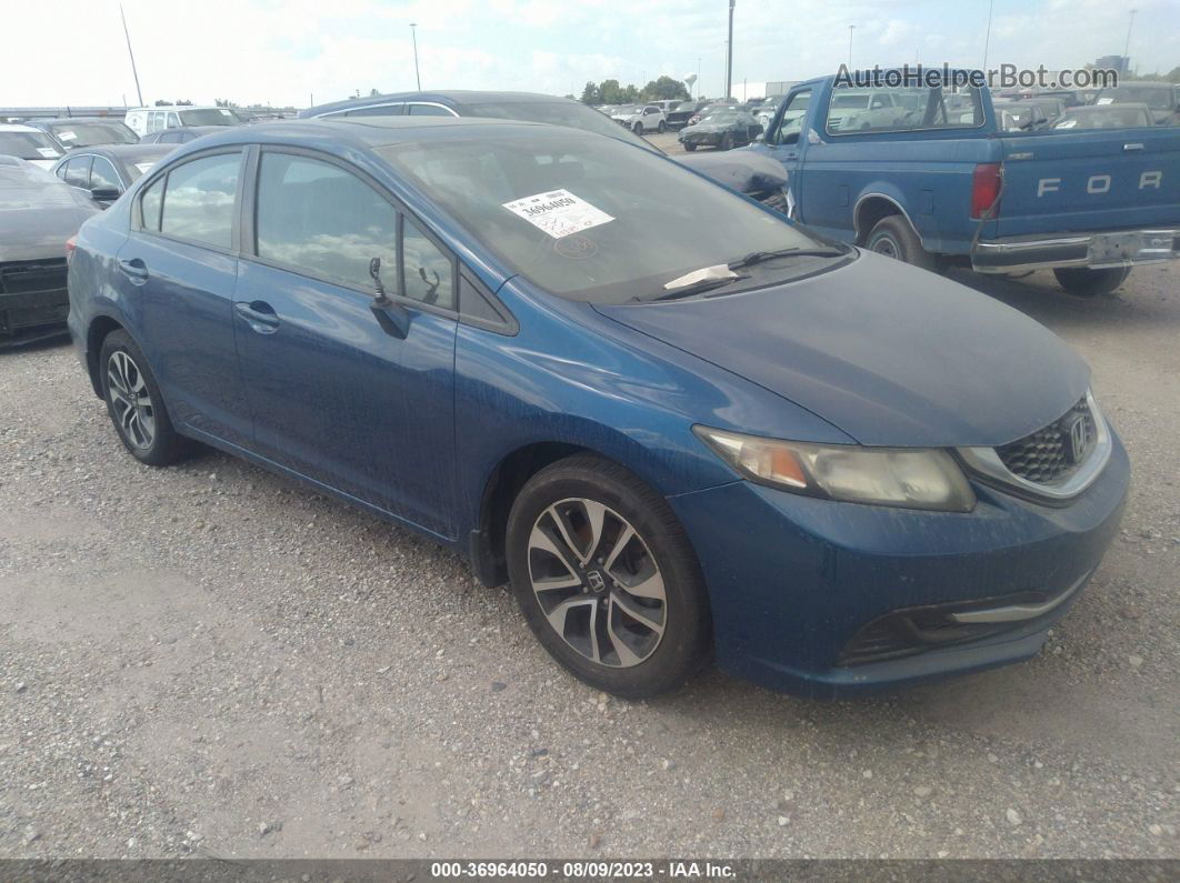 2015 Honda Civic Sedan Ex Blue vin: 19XFB2F82FE040755