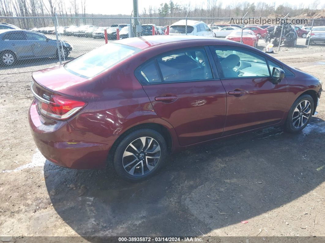 2015 Honda Civic Ex Maroon vin: 19XFB2F82FE250739