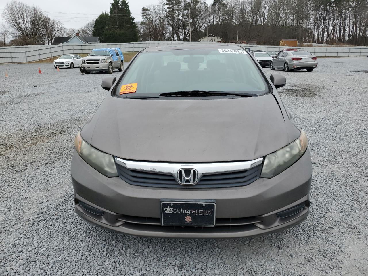 2012 Honda Civic Ex Gray vin: 19XFB2F83CE006805