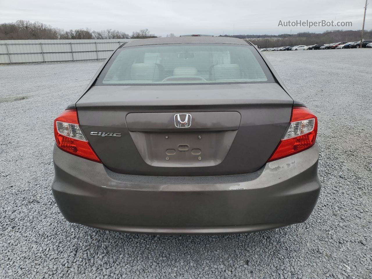 2012 Honda Civic Ex Gray vin: 19XFB2F83CE006805