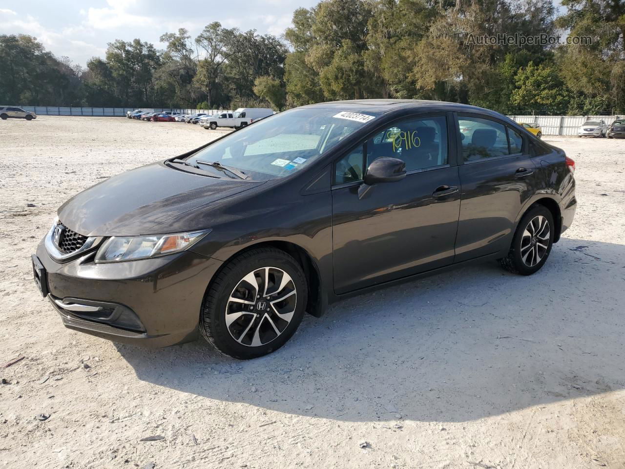 2013 Honda Civic Ex Brown vin: 19XFB2F83DE013738