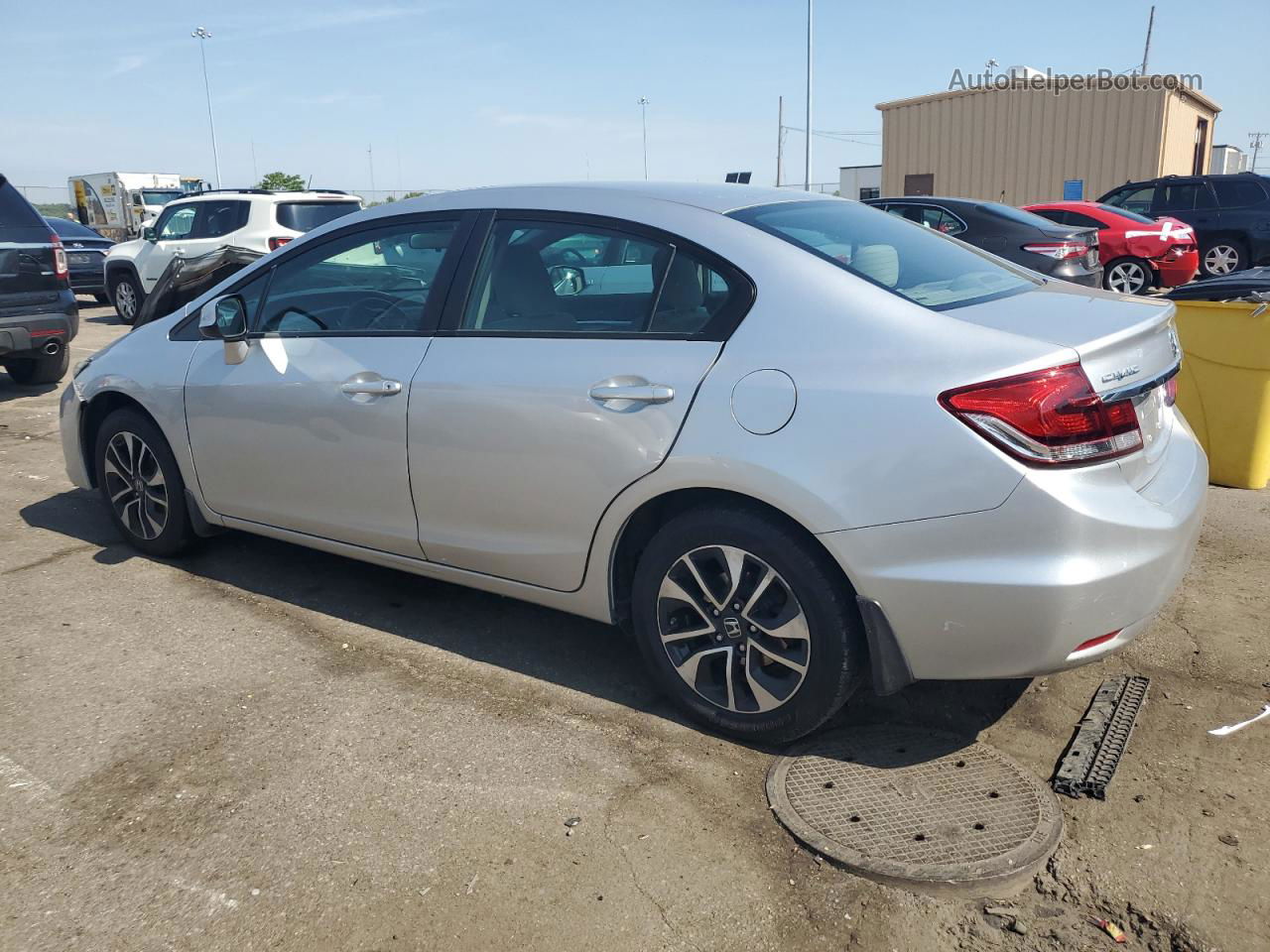 2013 Honda Civic Ex Silver vin: 19XFB2F83DE045055