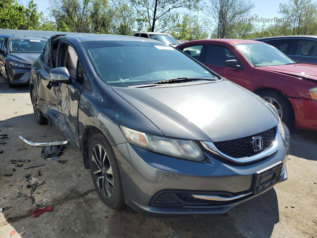 2013 Honda Civic Ex Gray vin: 19XFB2F83DE045069