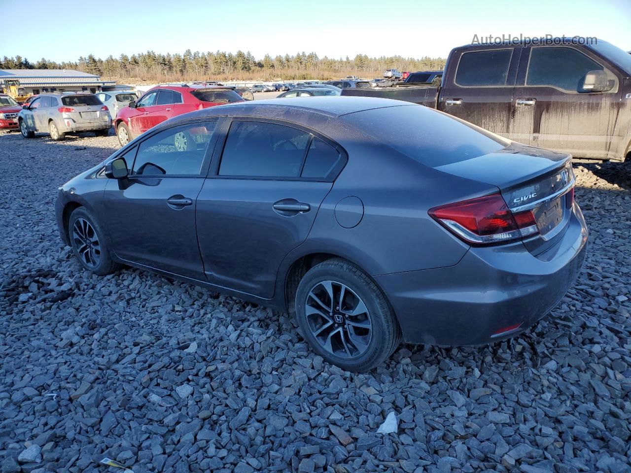 2013 Honda Civic Ex Gray vin: 19XFB2F83DE058470