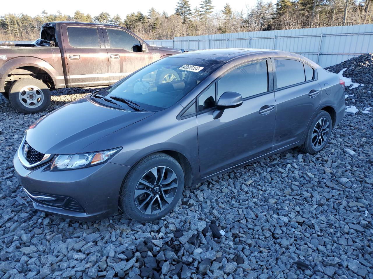 2013 Honda Civic Ex Gray vin: 19XFB2F83DE058470