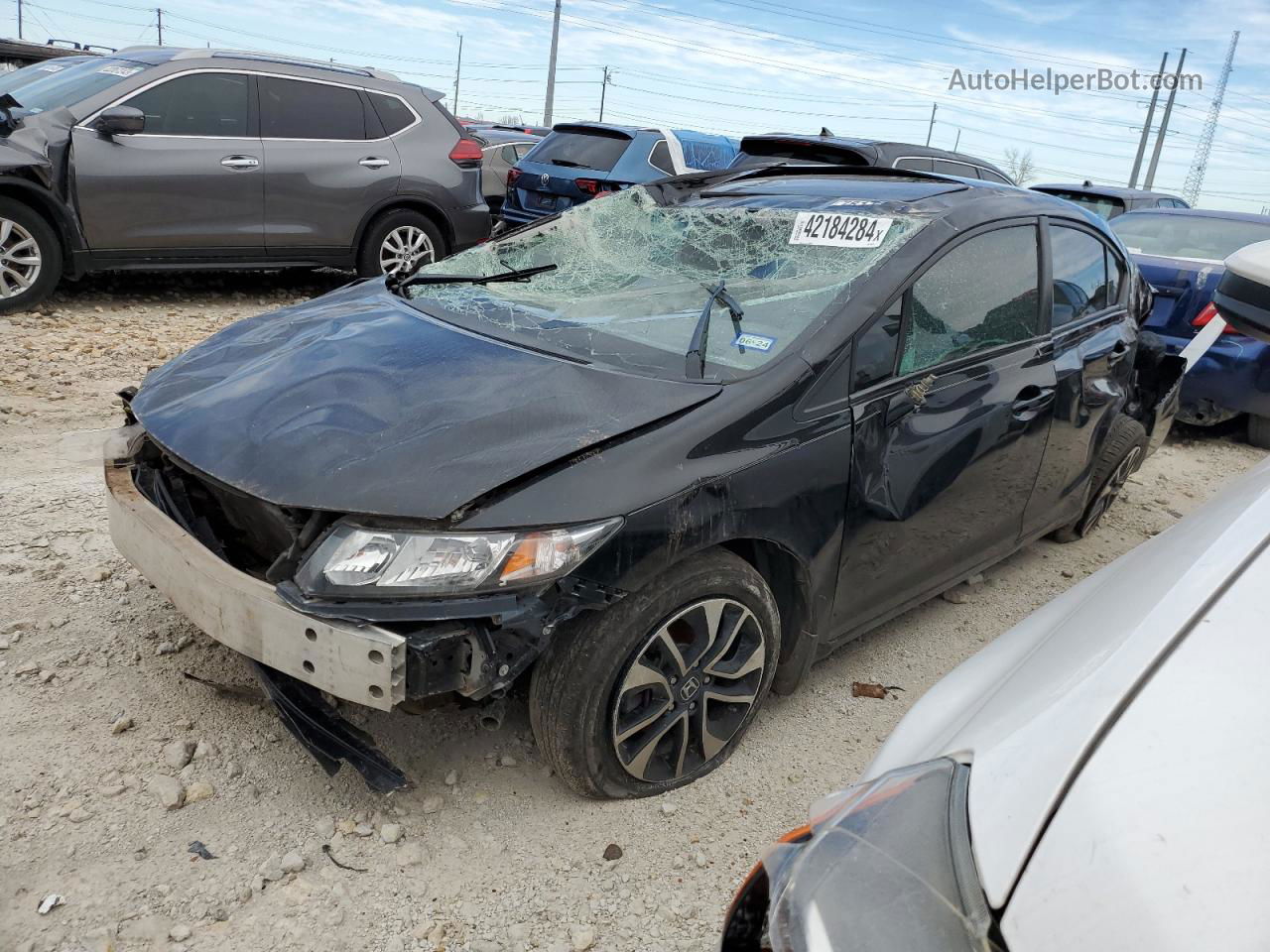 2013 Honda Civic Ex Black vin: 19XFB2F83DE061711