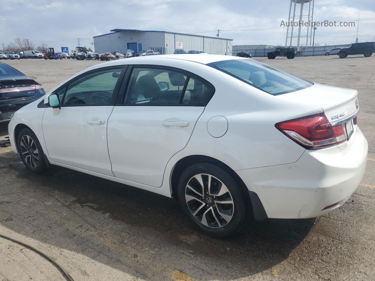 2013 Honda Civic Ex White vin: 19XFB2F83DE087256