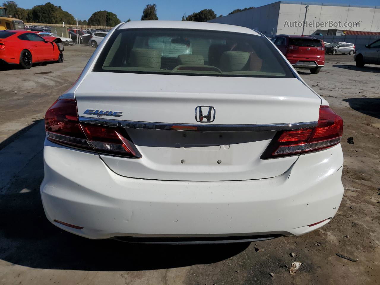 2013 Honda Civic Ex White vin: 19XFB2F83DE210540