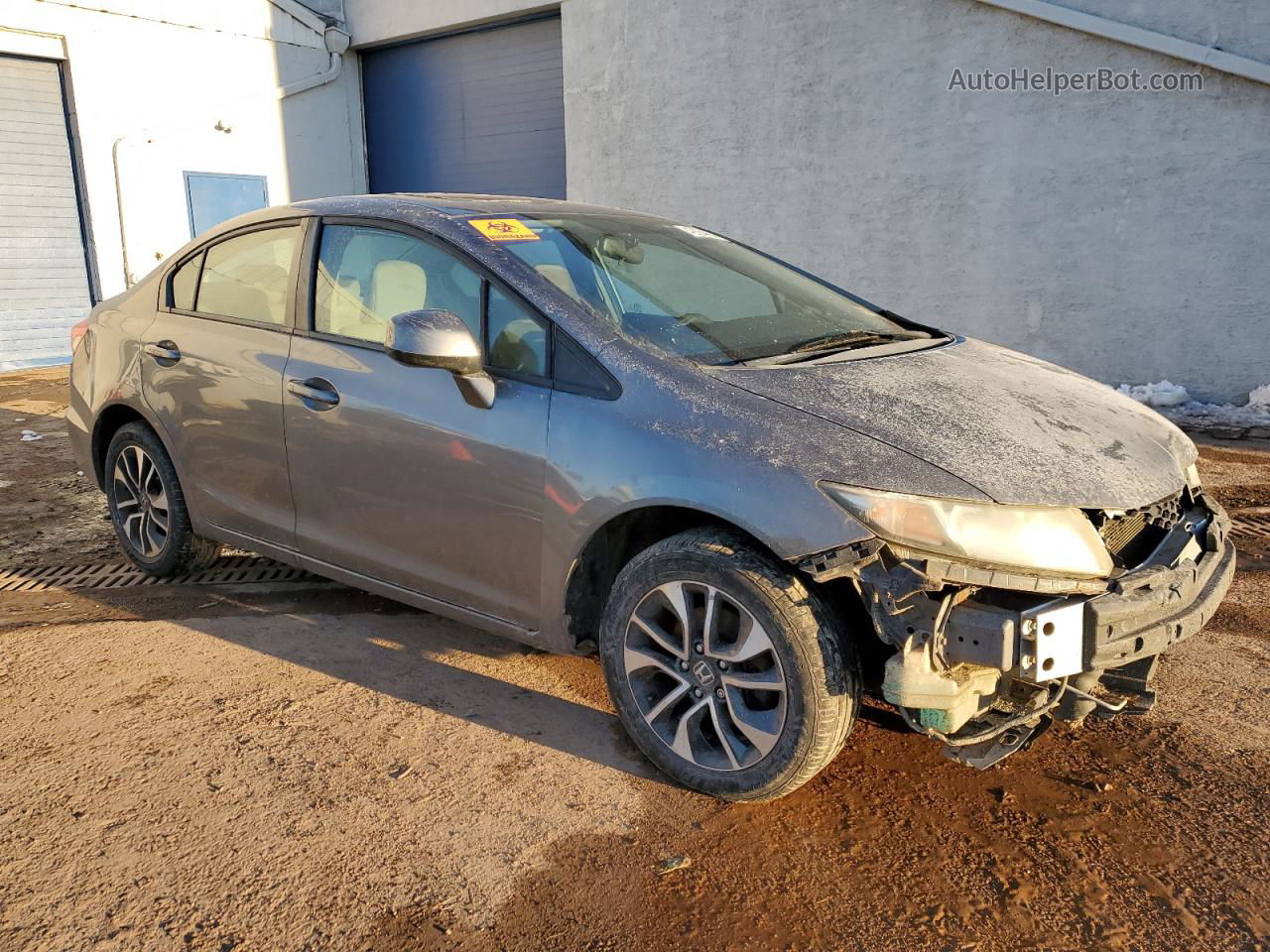 2013 Honda Civic Ex Gray vin: 19XFB2F83DE215687