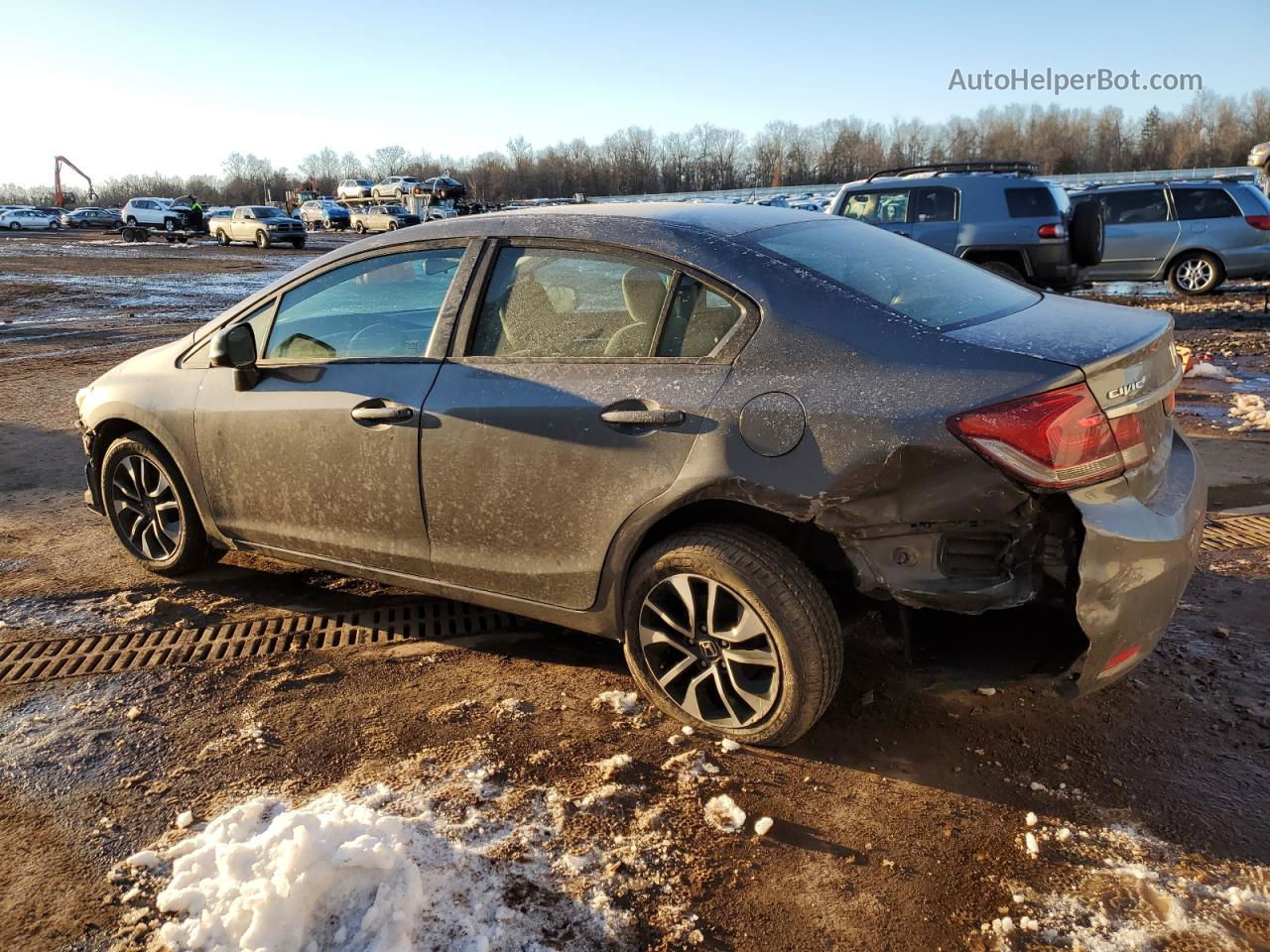 2013 Honda Civic Ex Gray vin: 19XFB2F83DE215687