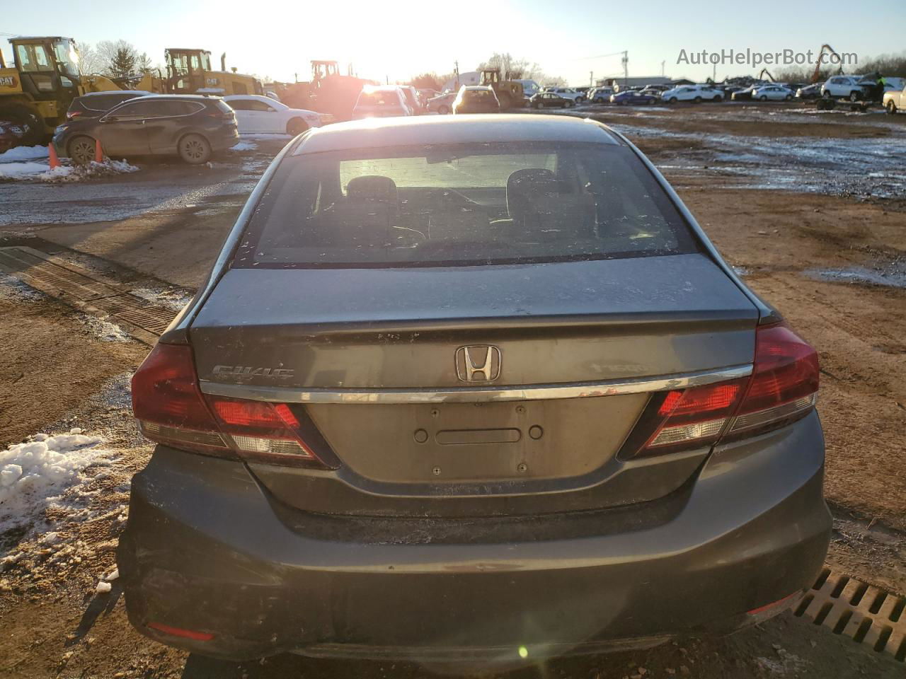 2013 Honda Civic Ex Gray vin: 19XFB2F83DE215687