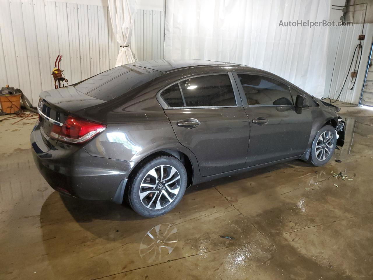 2013 Honda Civic Ex Brown vin: 19XFB2F83DE238919