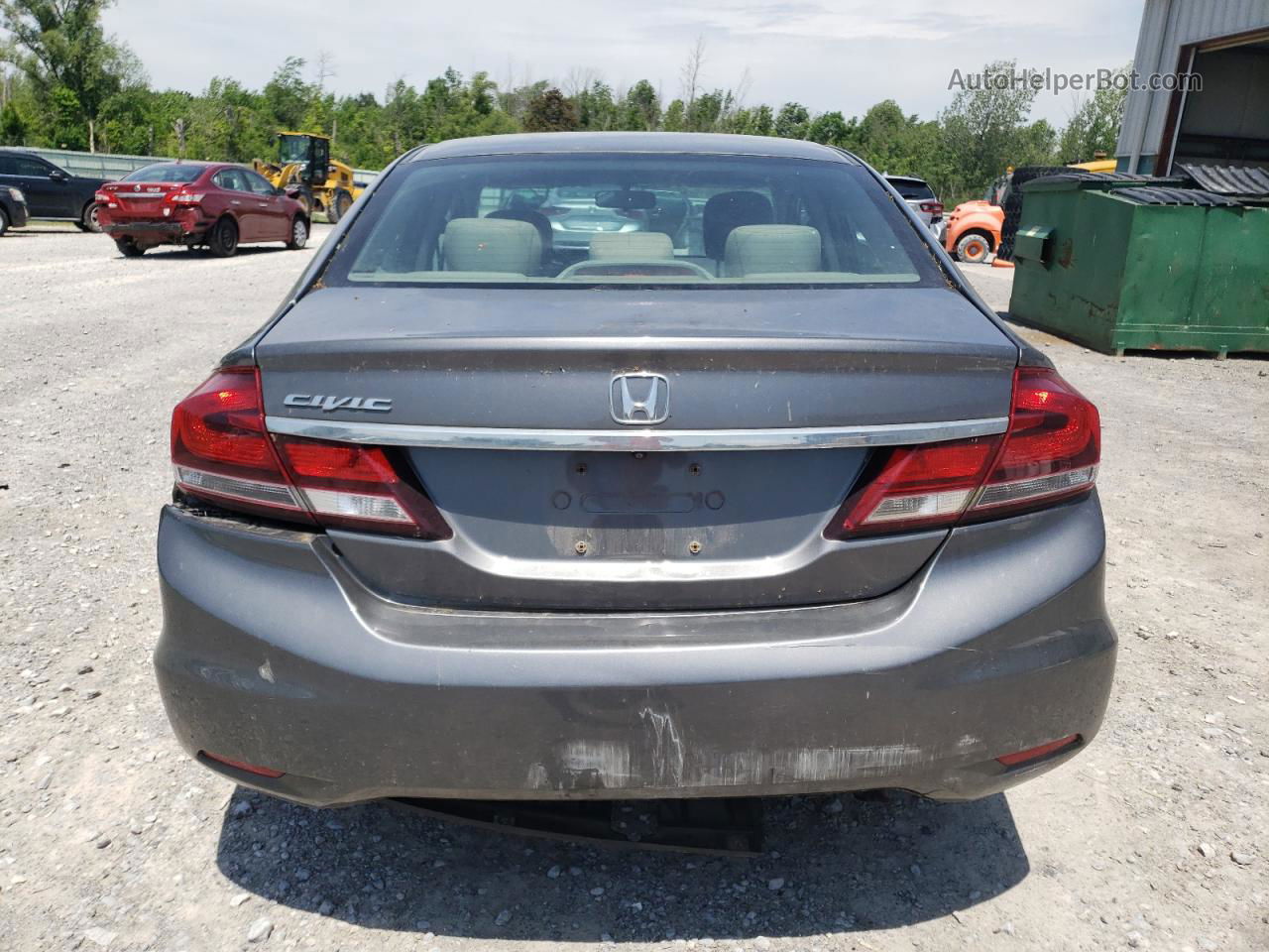 2013 Honda Civic Ex Gray vin: 19XFB2F83DE269717