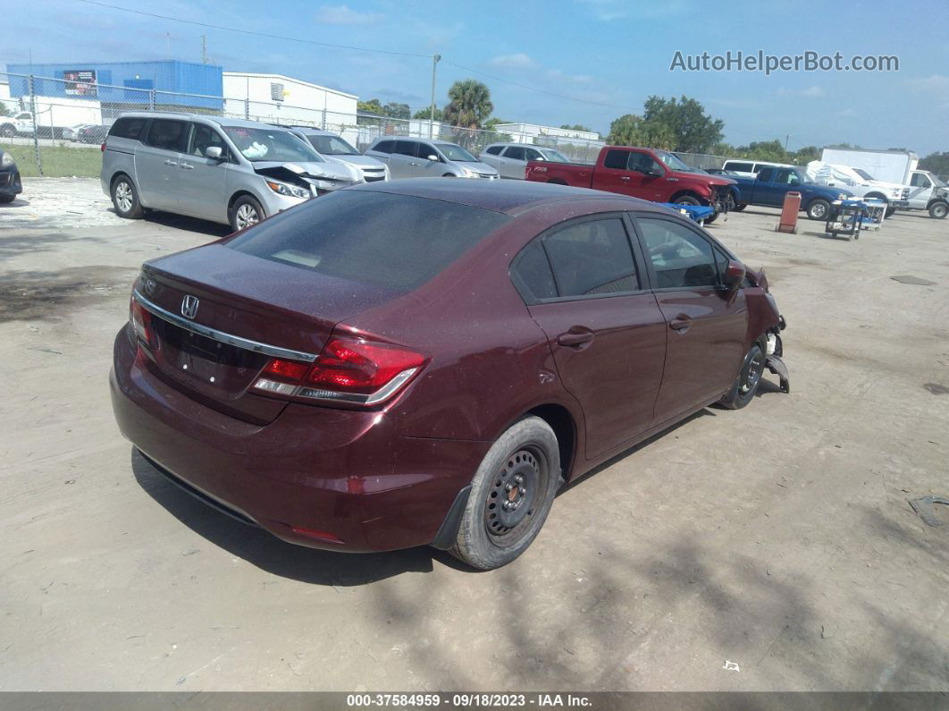 2014 Honda Civic Ex Красный vin: 19XFB2F83EE001221