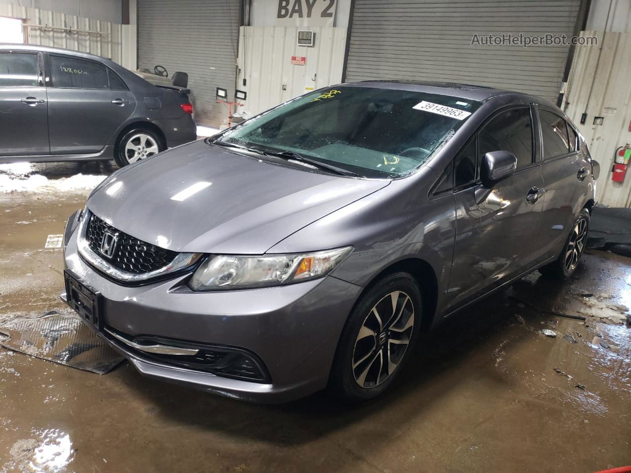 2014 Honda Civic Ex Серый vin: 19XFB2F83EE040441