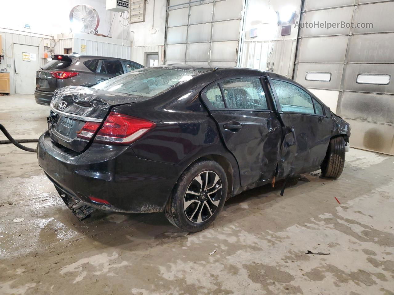 2014 Honda Civic Ex Черный vin: 19XFB2F83EE043047