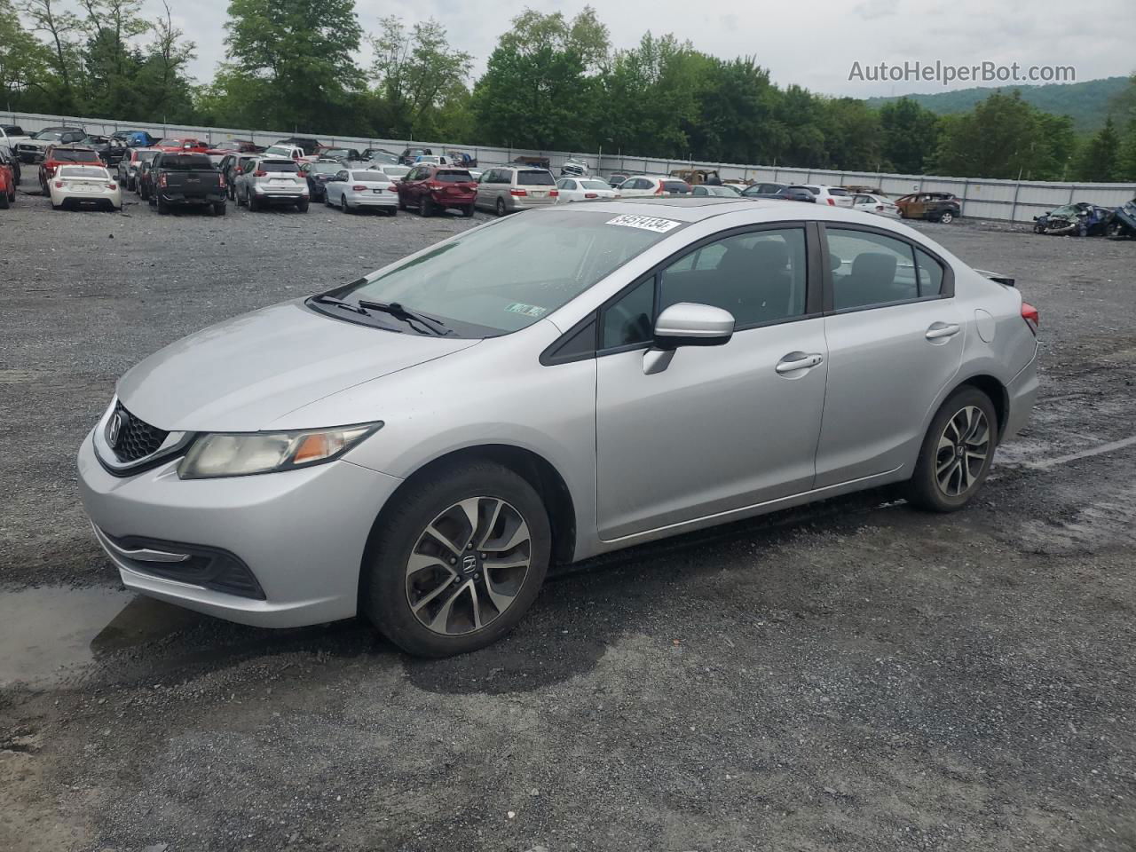 2014 Honda Civic Ex Gray vin: 19XFB2F83EE209129