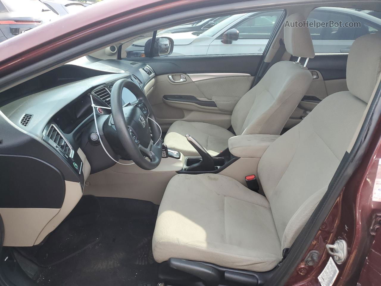 2014 Honda Civic Ex Burgundy vin: 19XFB2F83EE254636