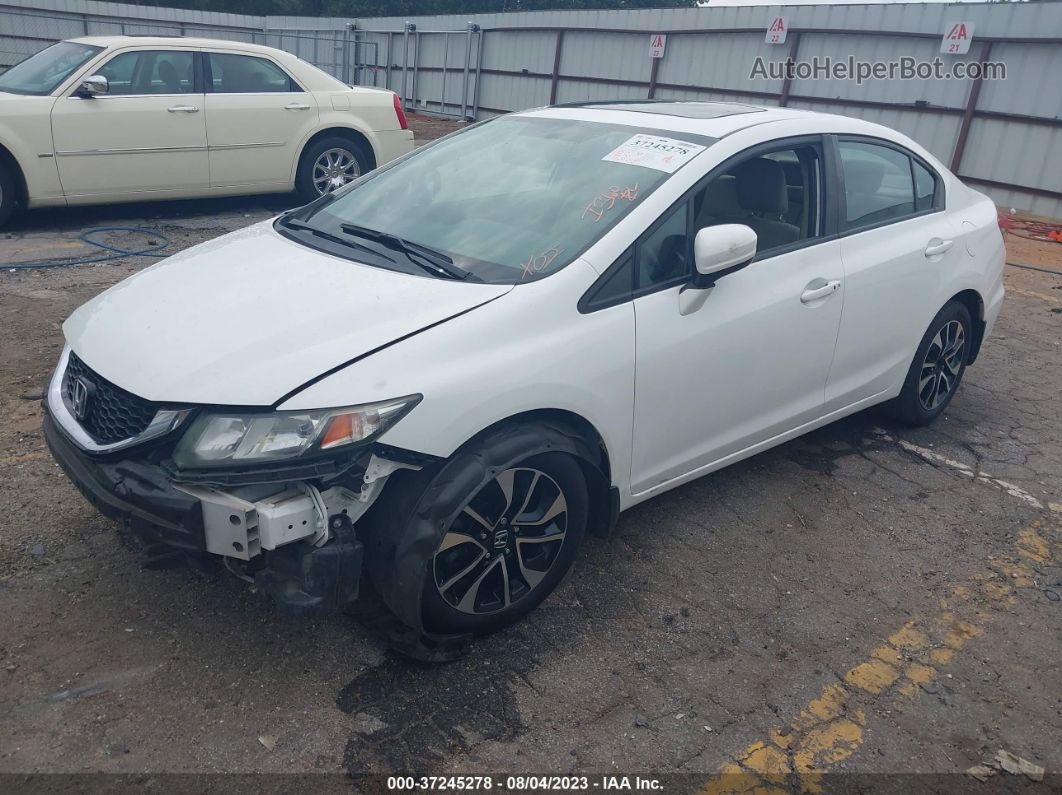 2015 Honda Civic Sedan Ex White vin: 19XFB2F83FE008266