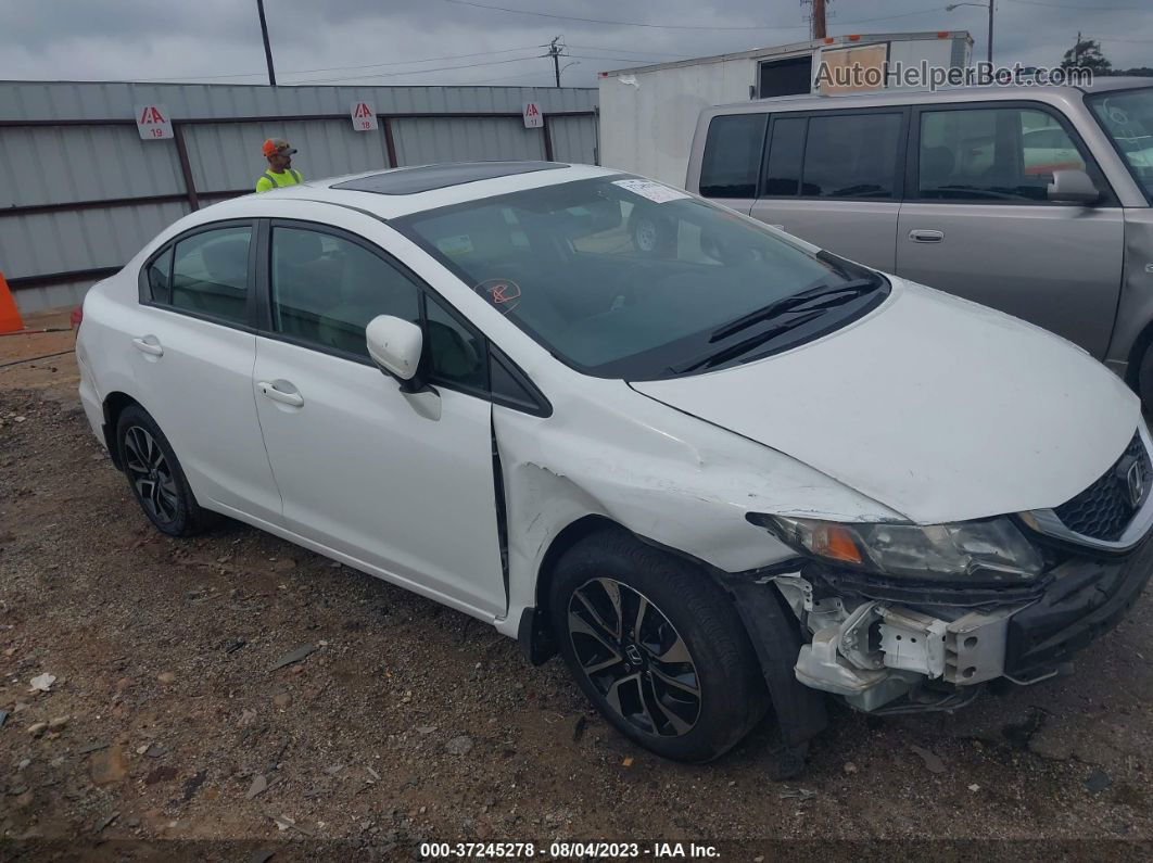 2015 Honda Civic Sedan Ex White vin: 19XFB2F83FE008266