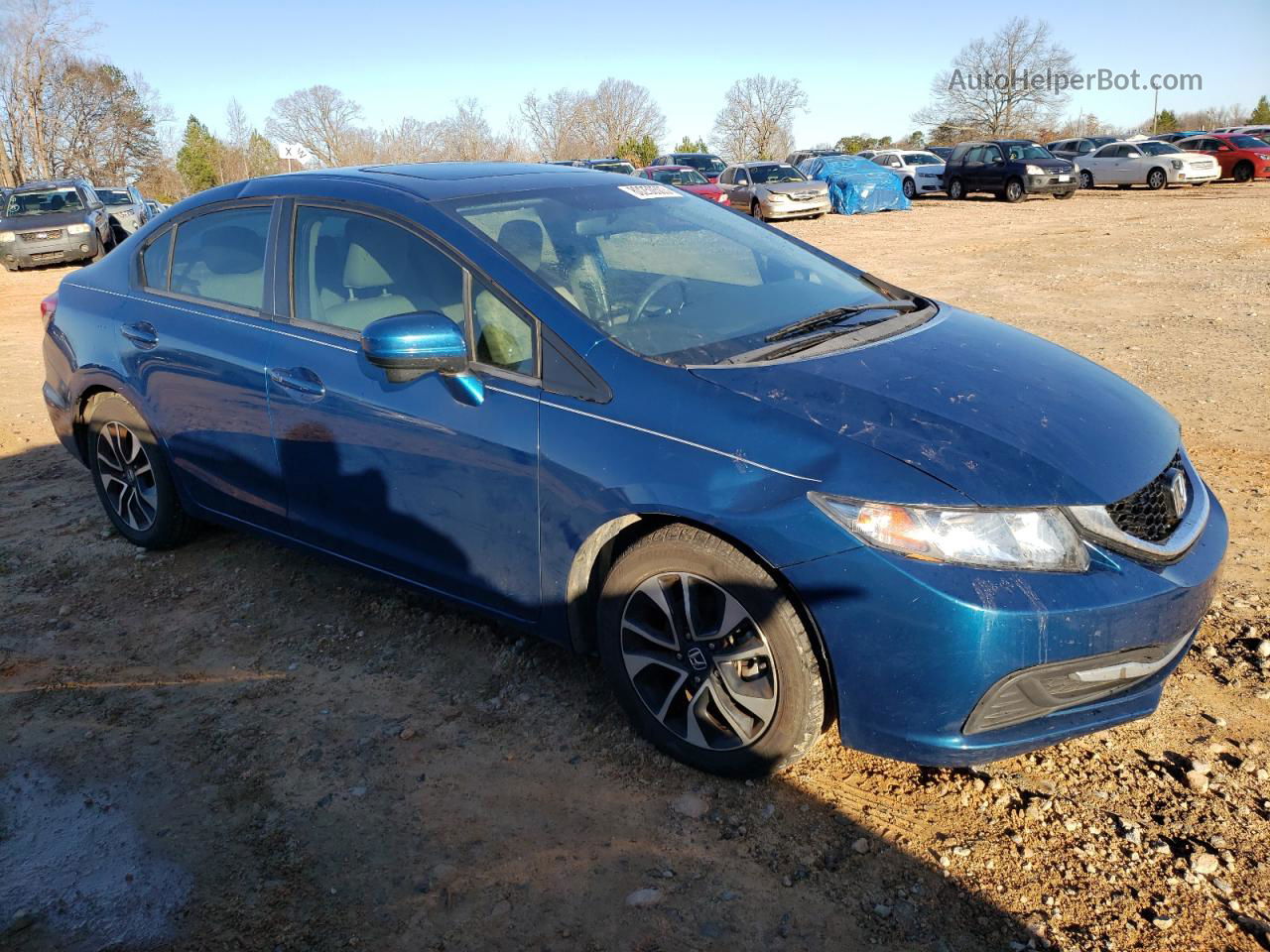 2015 Honda Civic Ex Blue vin: 19XFB2F83FE033247