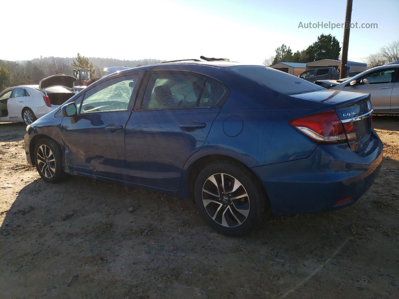 2015 Honda Civic Ex Blue vin: 19XFB2F83FE033247