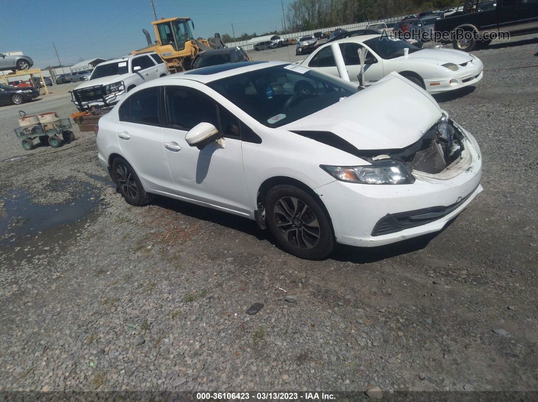 2015 Honda Civic Sedan Ex White vin: 19XFB2F83FE102731