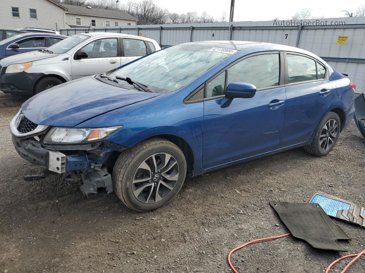 2015 Honda Civic Ex Blue vin: 19XFB2F83FE213621