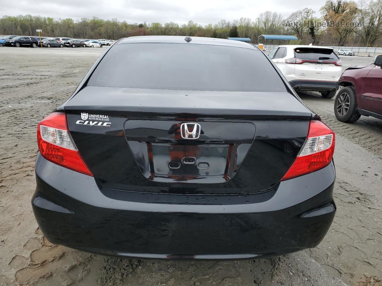 2012 Honda Civic Ex Black vin: 19XFB2F84CE034547