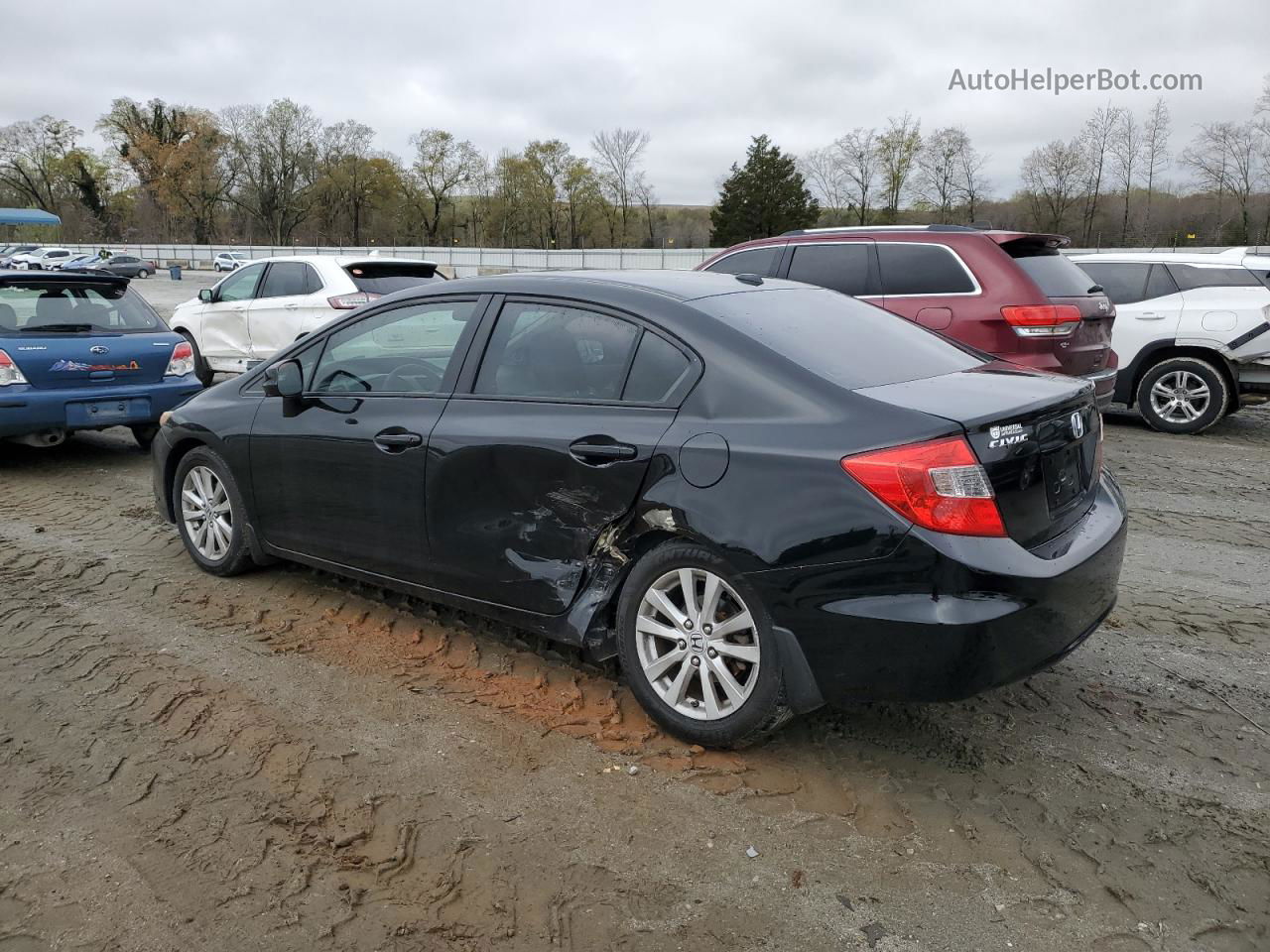 2012 Honda Civic Ex Black vin: 19XFB2F84CE034547