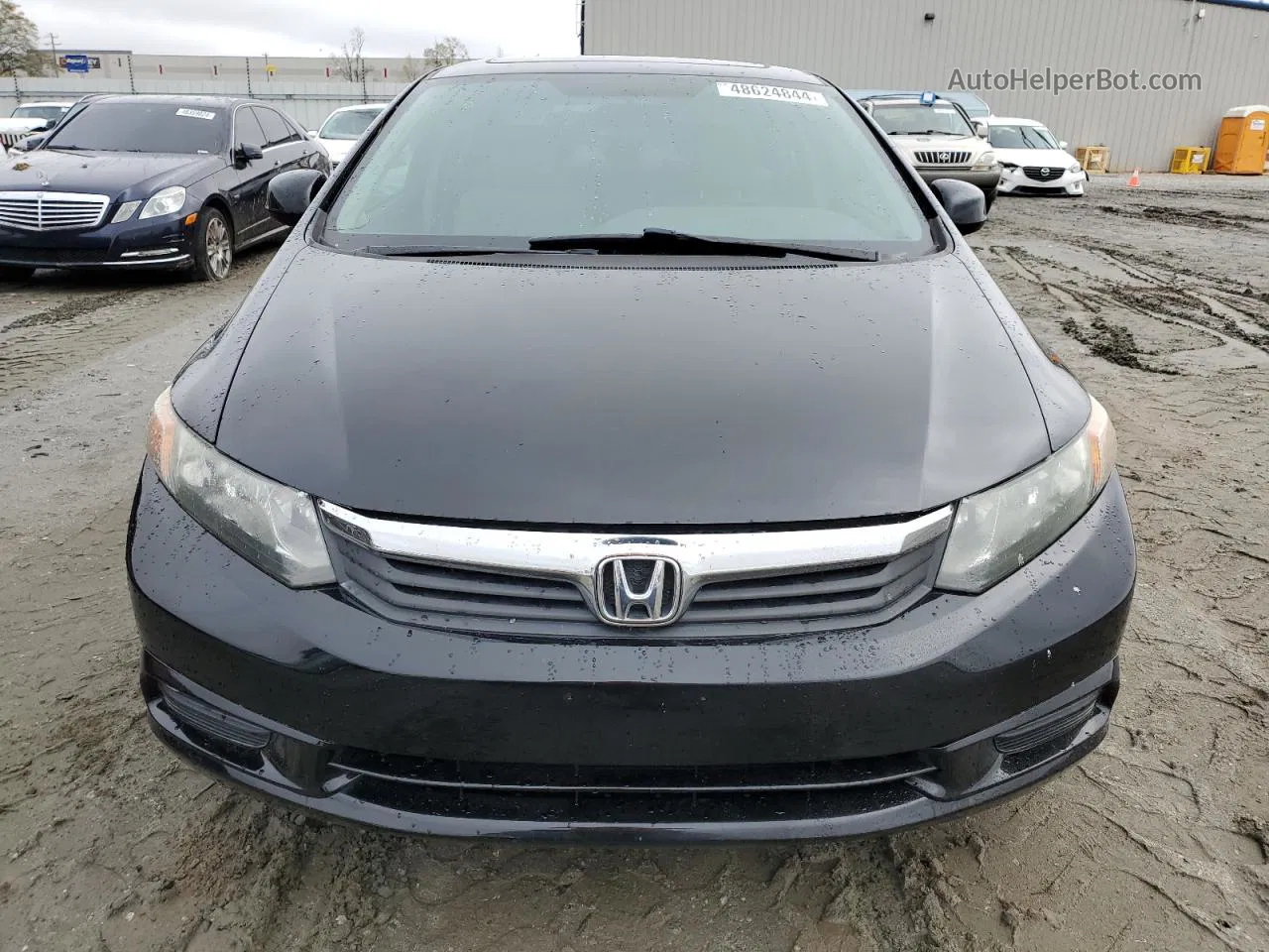 2012 Honda Civic Ex Black vin: 19XFB2F84CE034547